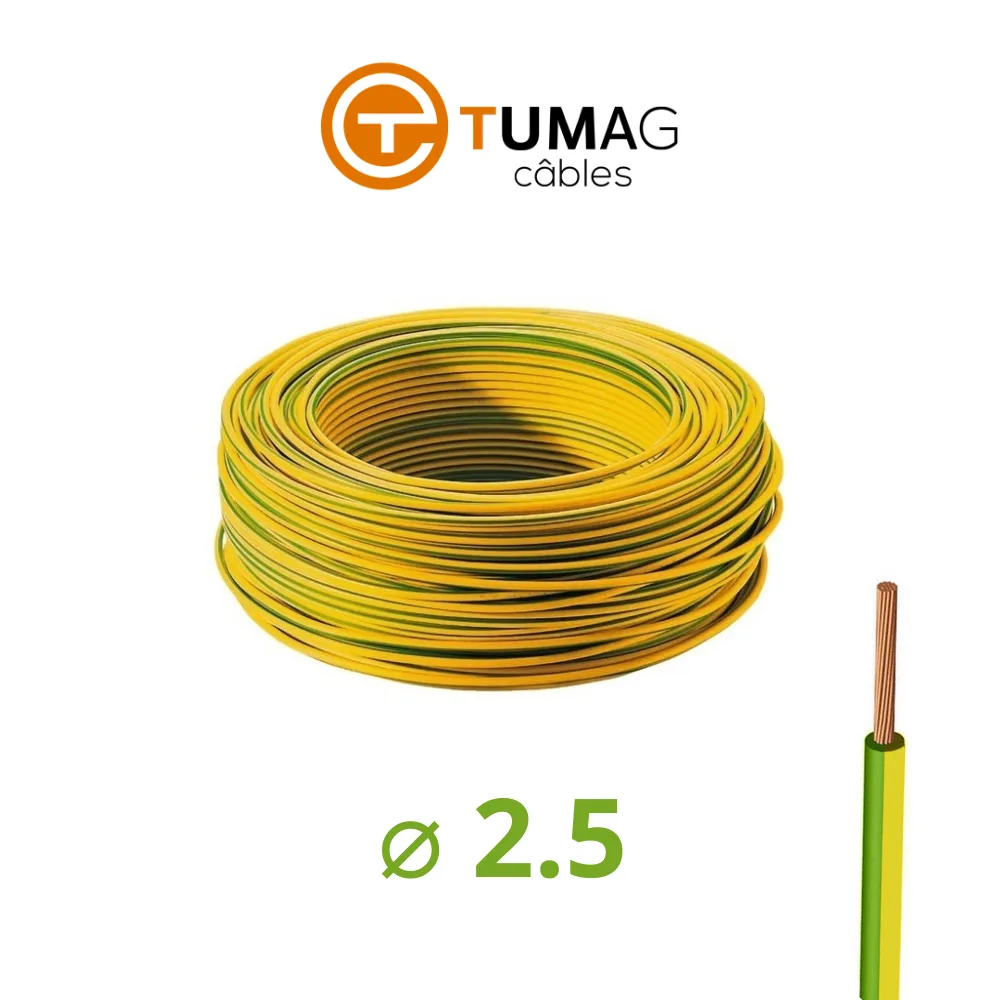 Cable U500V 2.5 Rigide Tumag 100 Mètres/Rouleau – Image 5