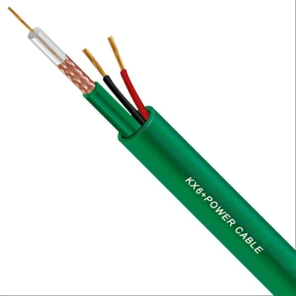 CABLE COAXIAL CAMERA KX6+2C VERT (LE METRE)