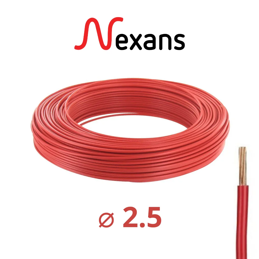 Cable U500V 2.5 Rigide Nexans 100 Mètres/Rouleau – Image 4