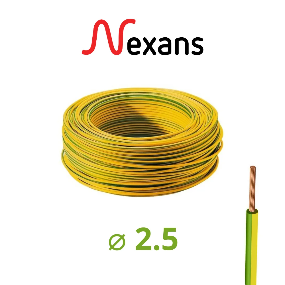 Cable U500V 2.5 Rigide Nexans 100 Mètres/Rouleau – Image 6