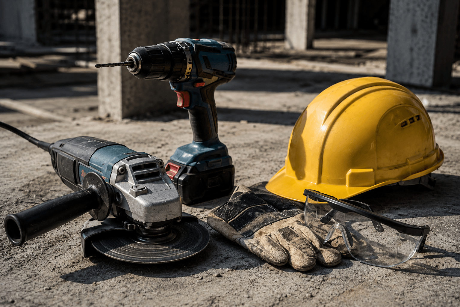 Outillage consommables chantier matériaux construction Maroc — meuleuse perceuse EPI Rifaa
